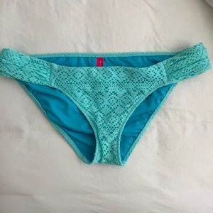 Victoria Secret | Mint Crochet Bikini Bottoms